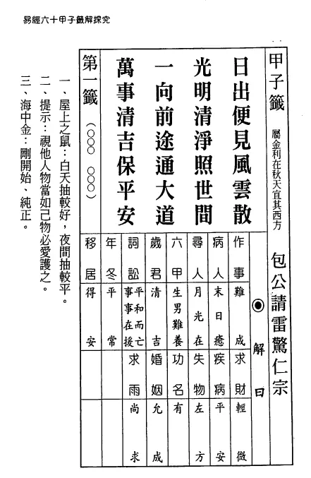 林虹余-易经六十甲子签解探究PDF 高清电子版 易学 第4张-
