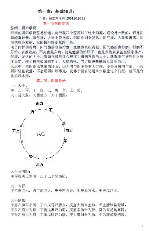 刘瑞田民间风水3部含过路阴阳，平原风水笔记含案例，风水总论