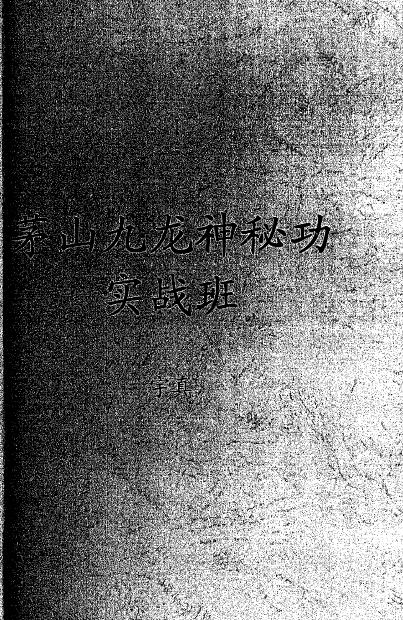 宇真：茅山九龙神秘功实战班 34页