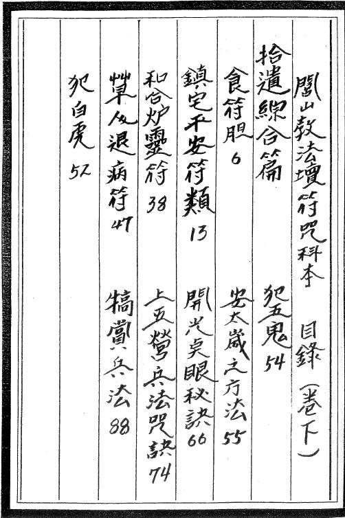 大显灵威《闾山教法坛符咒科本》352页