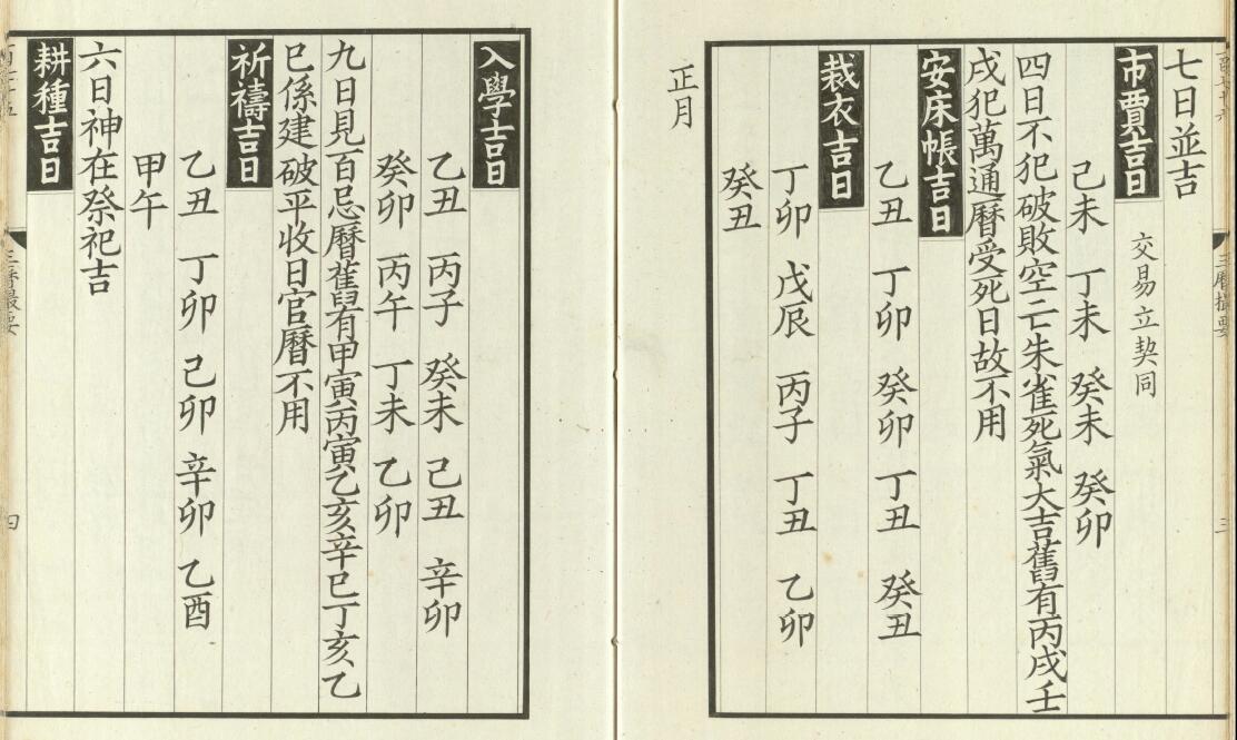 择日古籍《三历撮要》一卷 明末虞山毛氏汲古阁影宋钞本 国学古籍 第4张-