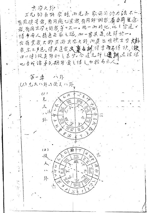李科儒《玄空大卦宝解》手抄版