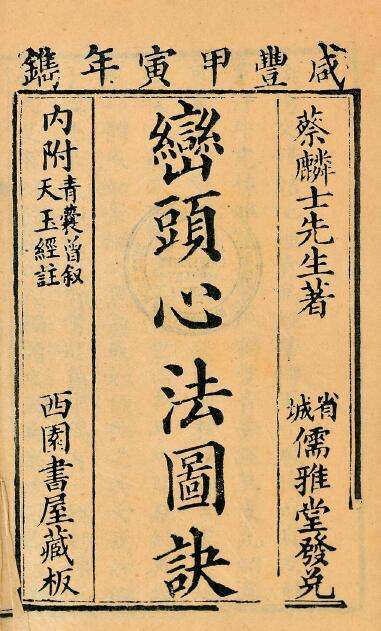 堪舆古籍《峦头心法图诀》(清)蔡麟士 二卷
