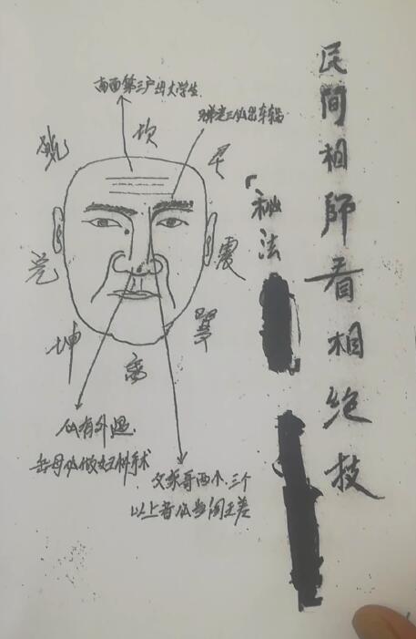 《民间相师相面绝技》手写版149页