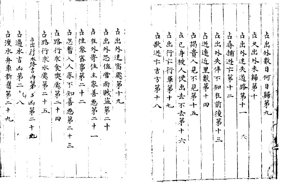 六壬古籍《大六壬翠羽歌》明抄本 黑白双页版 国学古籍 第2张-