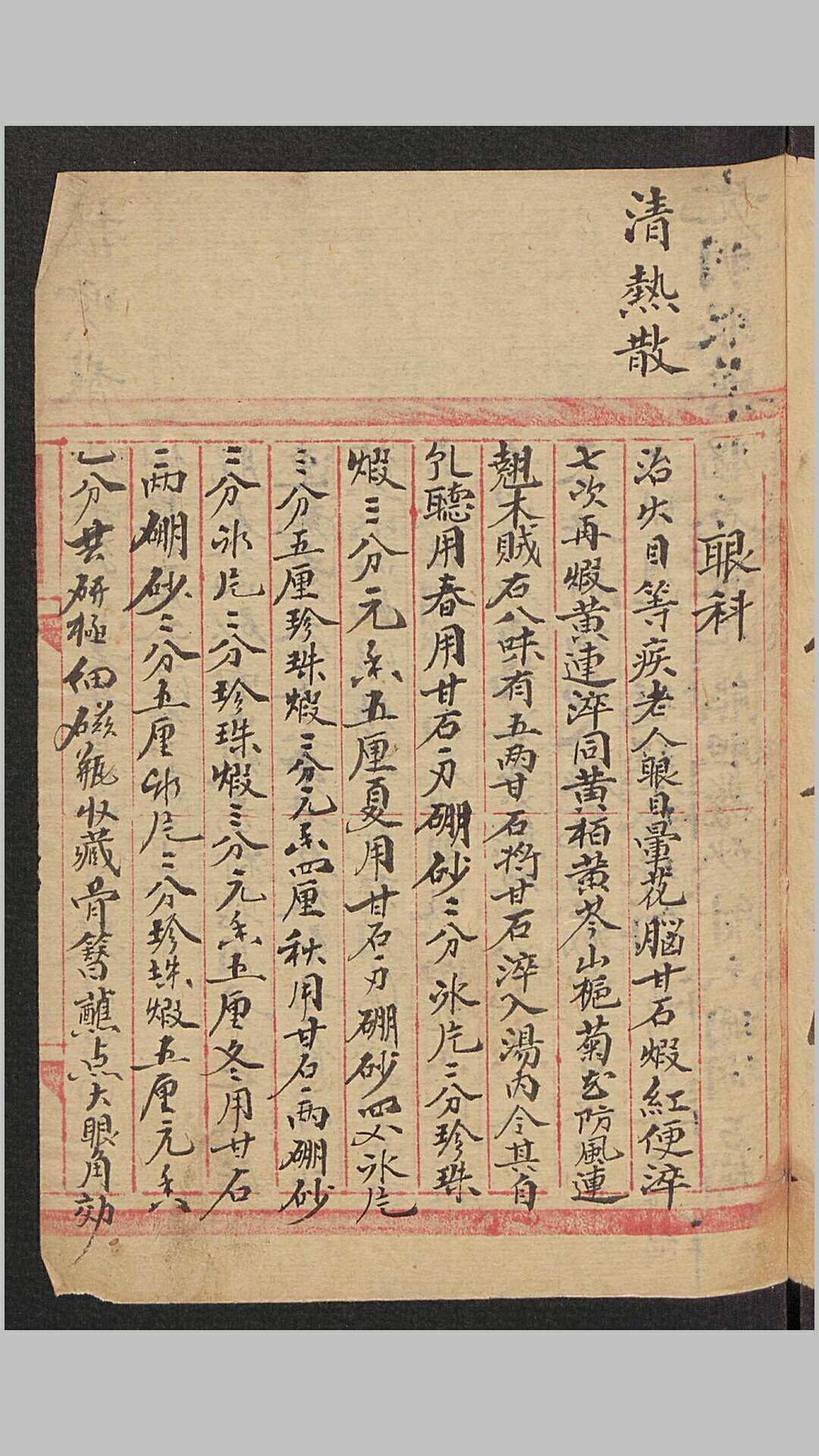 各科药方