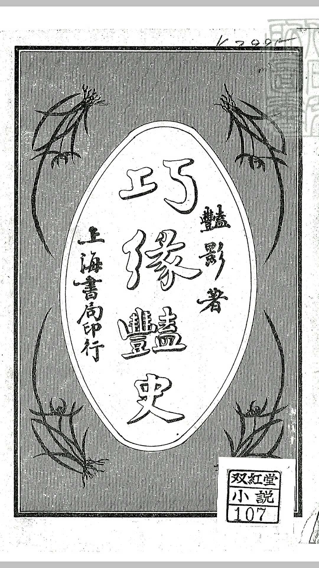 新编巧缘艳史十二回　民国十一年上海书局排印本