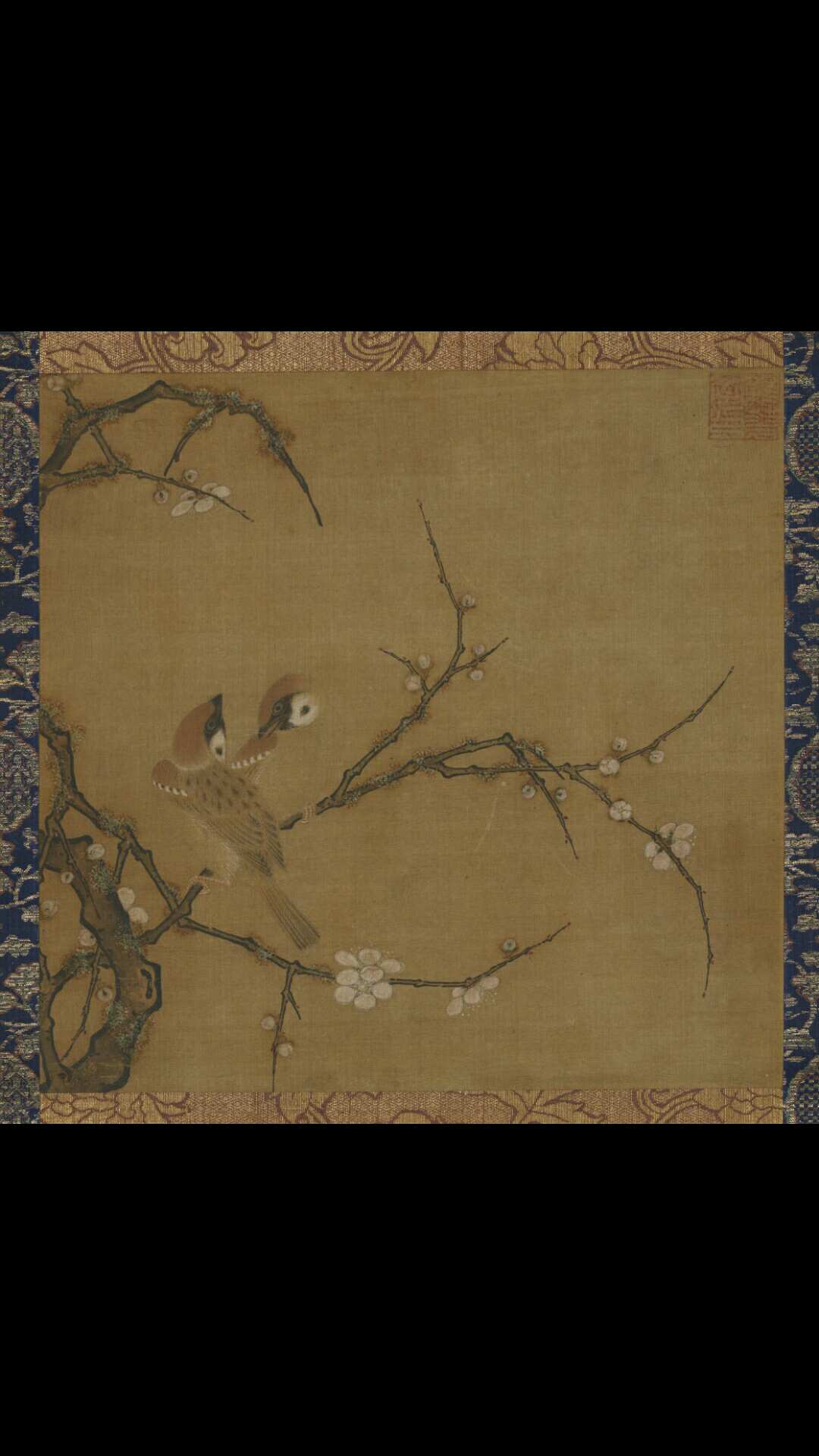 宋 马麟（传） 梅花双雀图