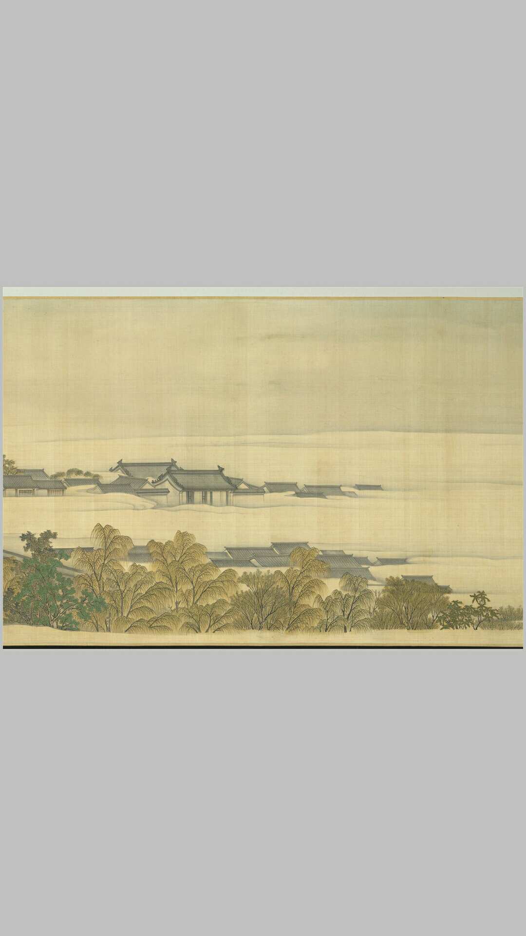 清院本亲蚕图卷.郎世宁等绘.清乾隆九年绢本设色.台北故宫博物院藏