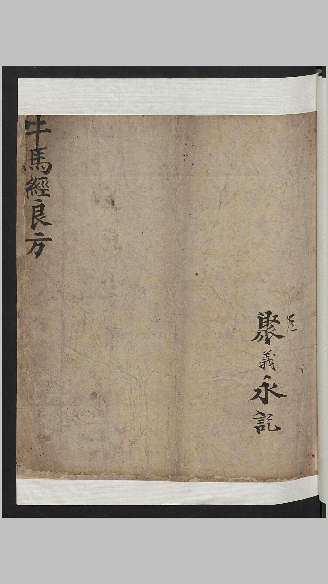 牛马经良方