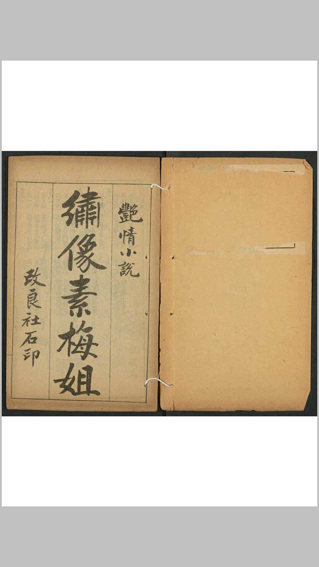 绣像素梅姐全传 艳情小说绣像素梅姐 五凤吟 续六才子书 绣像素梅姐4卷20回