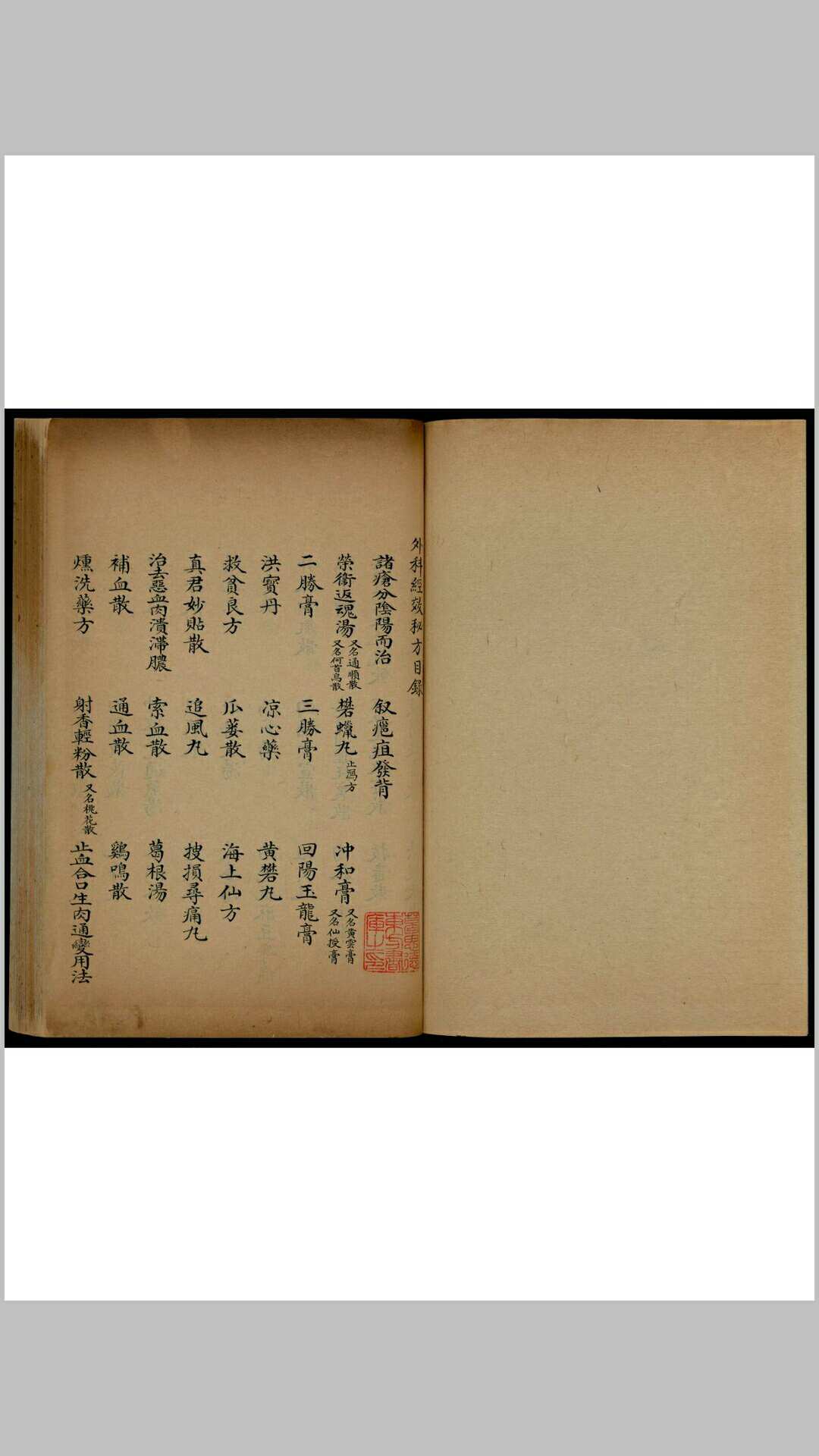 外科经效秘方