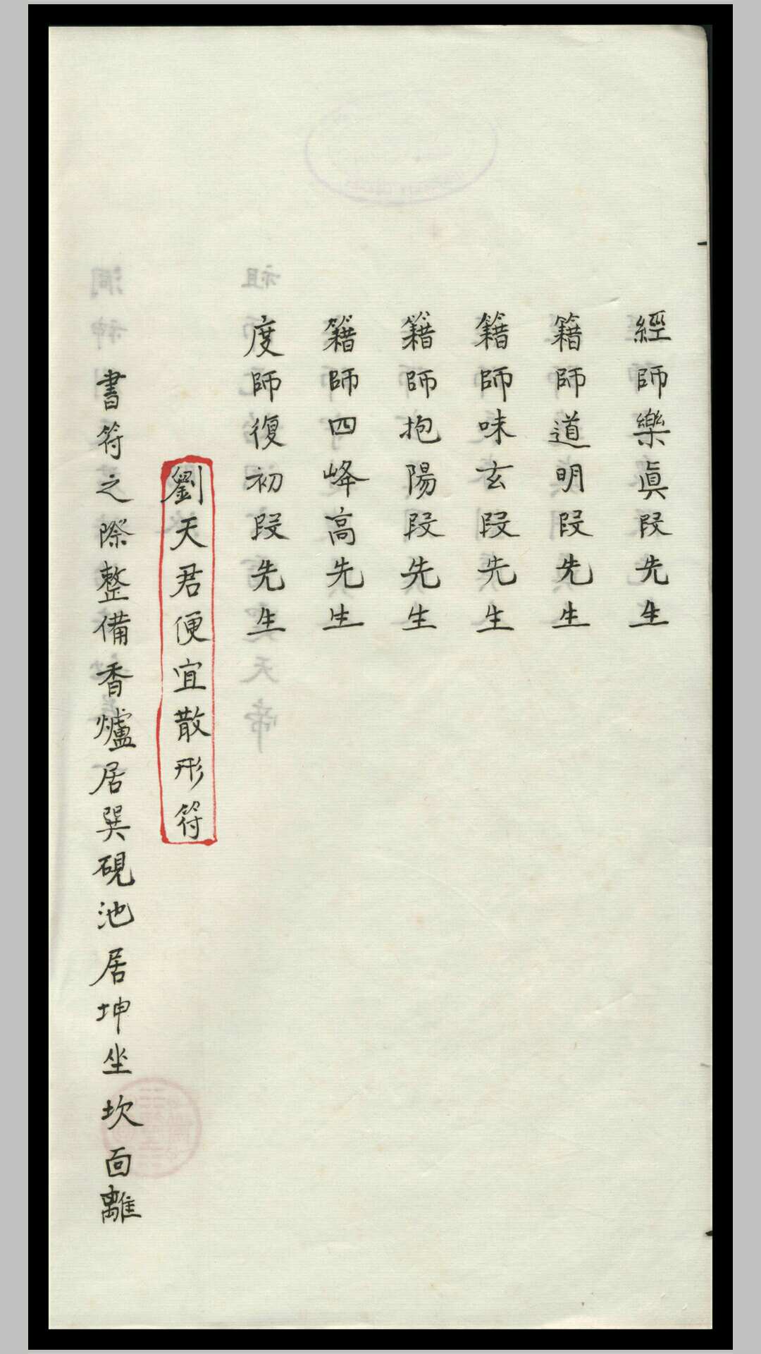 洞神刘天君祛治秘法三册六卷