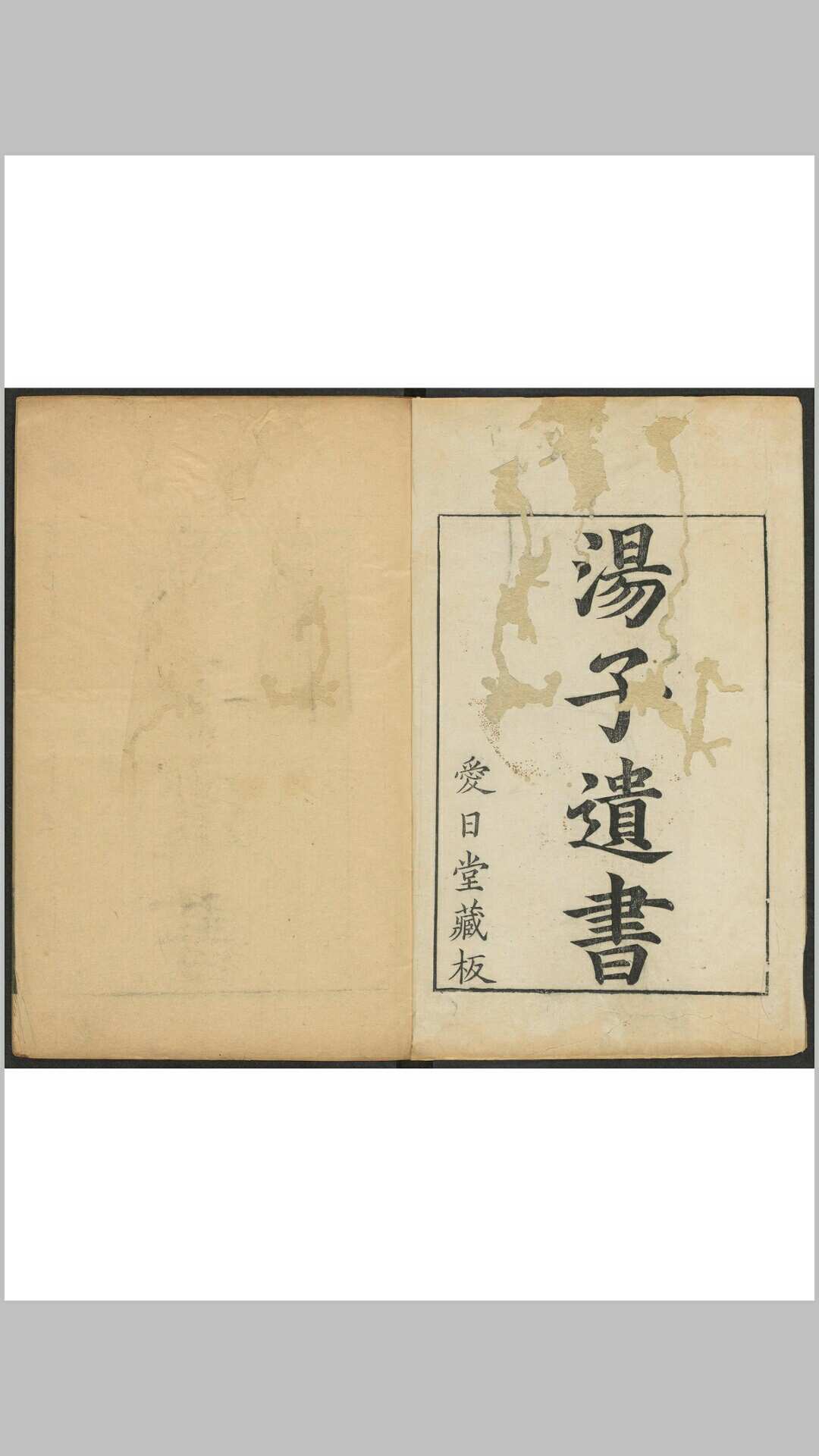 汤子遗书  十卷, 附录一卷 汤斌撰  王廷灿编. 古吴范稼菴写, 金阊刘氏刻, 清康熙42年