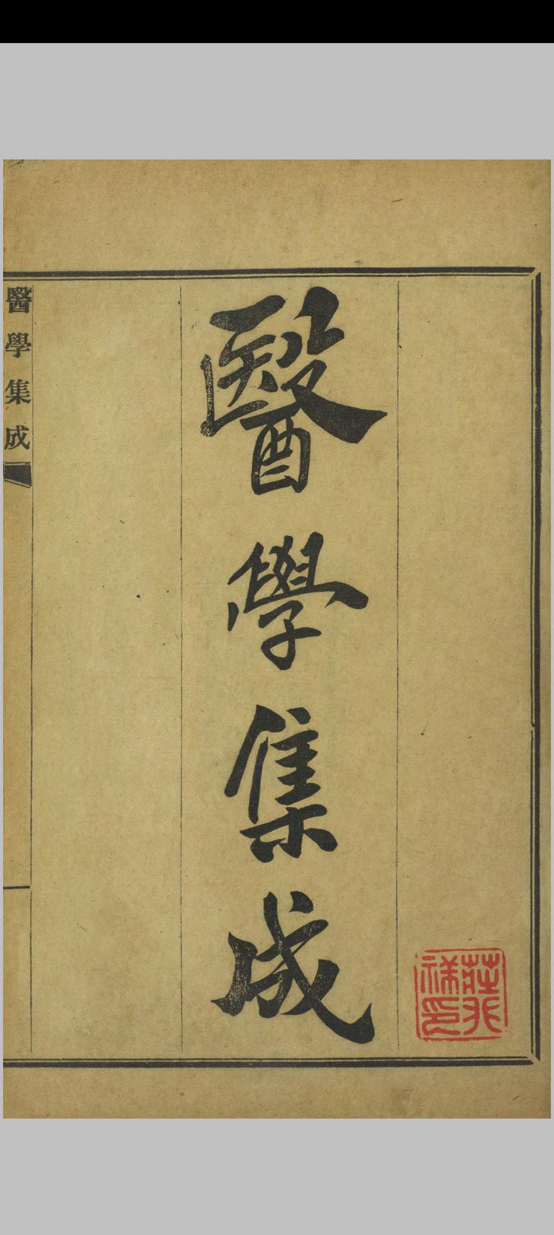 医学集成 四卷 刘清臣 清同治13年