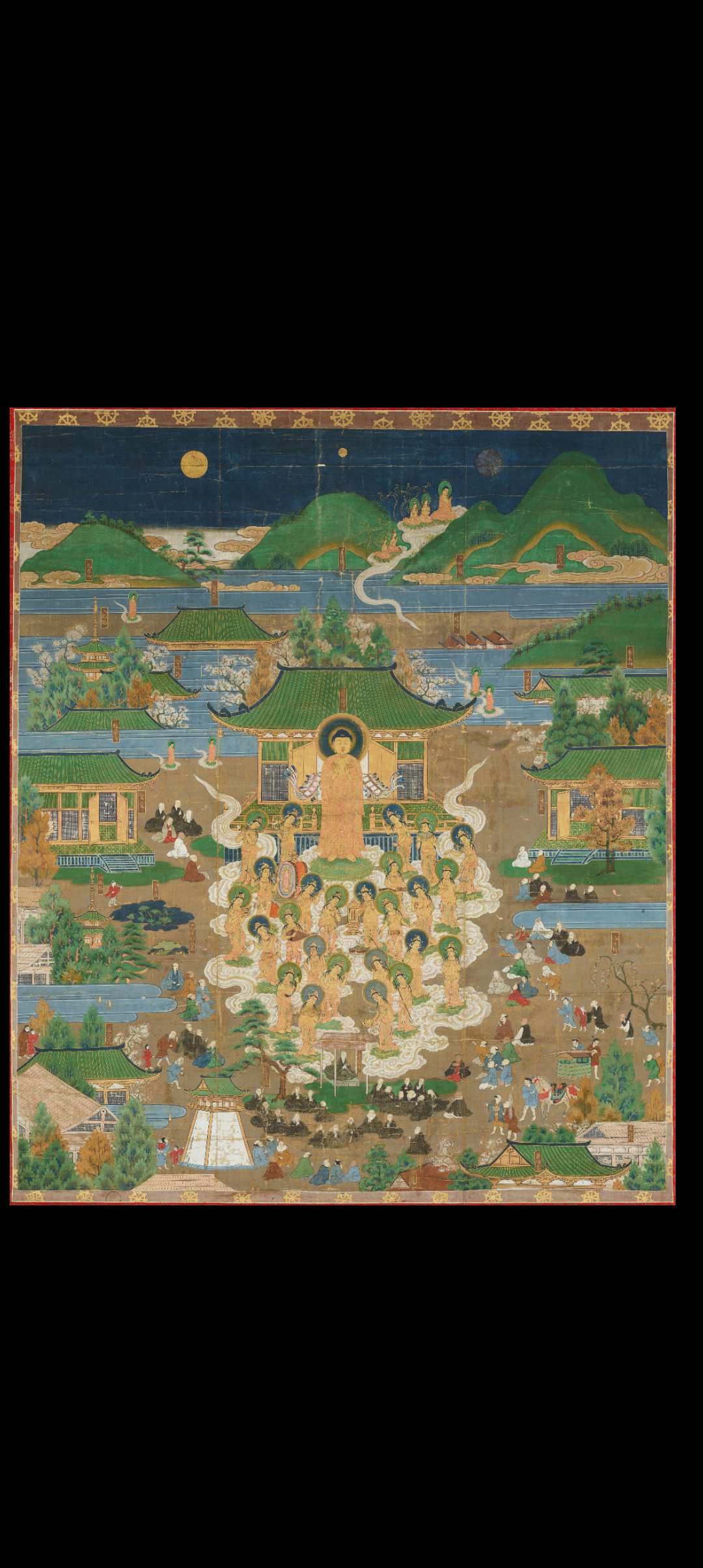 当麻练供养图.17730×21235像素.诞生寺所藏