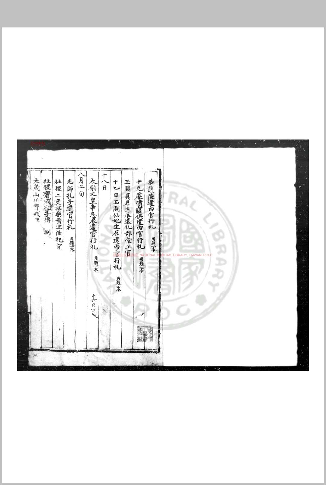 太常总览 (明)倪嵩撰 明乌丝栏钞本