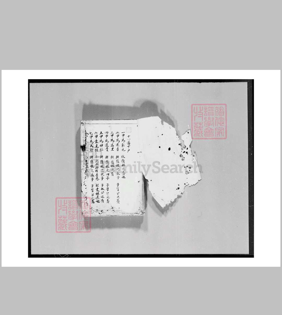 中国, 广东省 宁阳马氏族谱