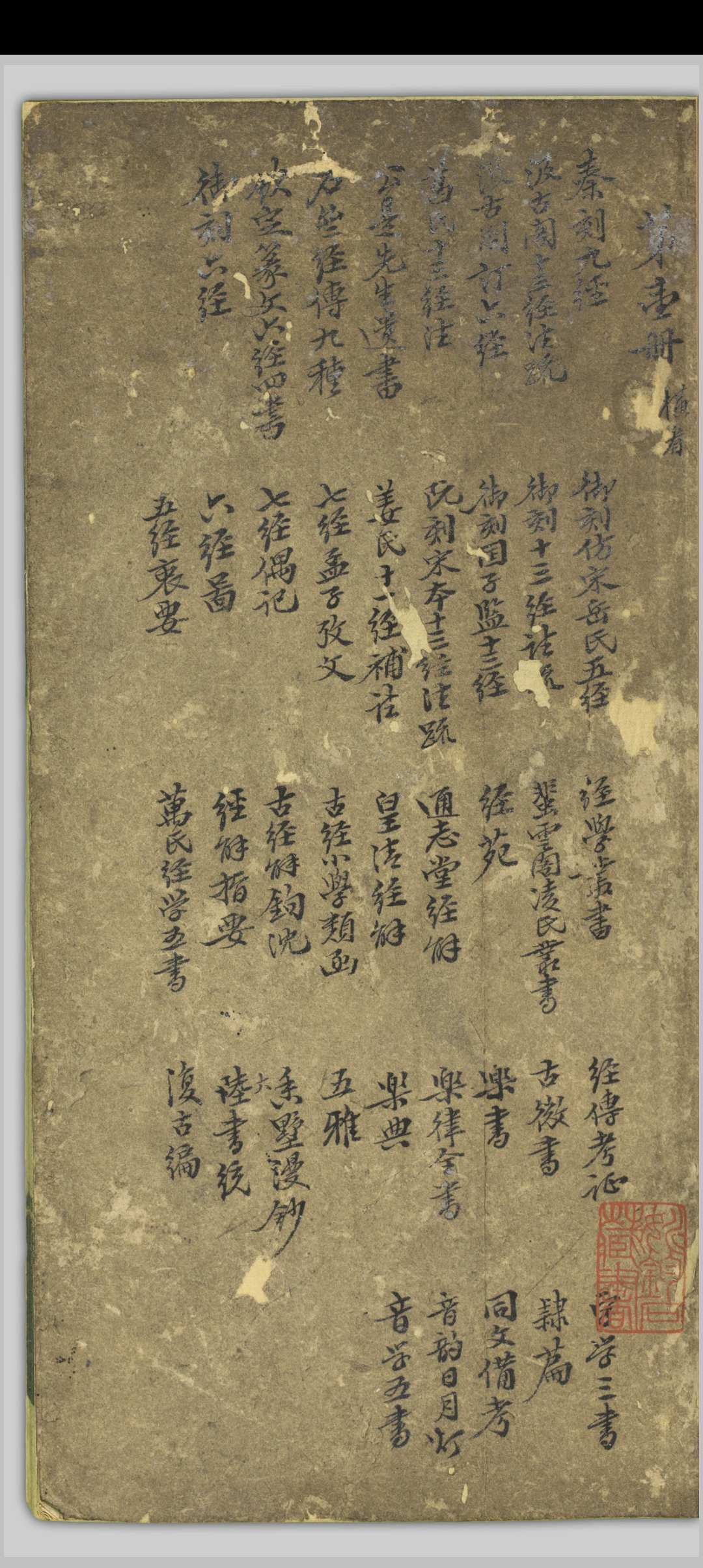 三十有三万卷堂书目略 孔广陶, 活跃於19世纪 [清末, 1890至1911年间]