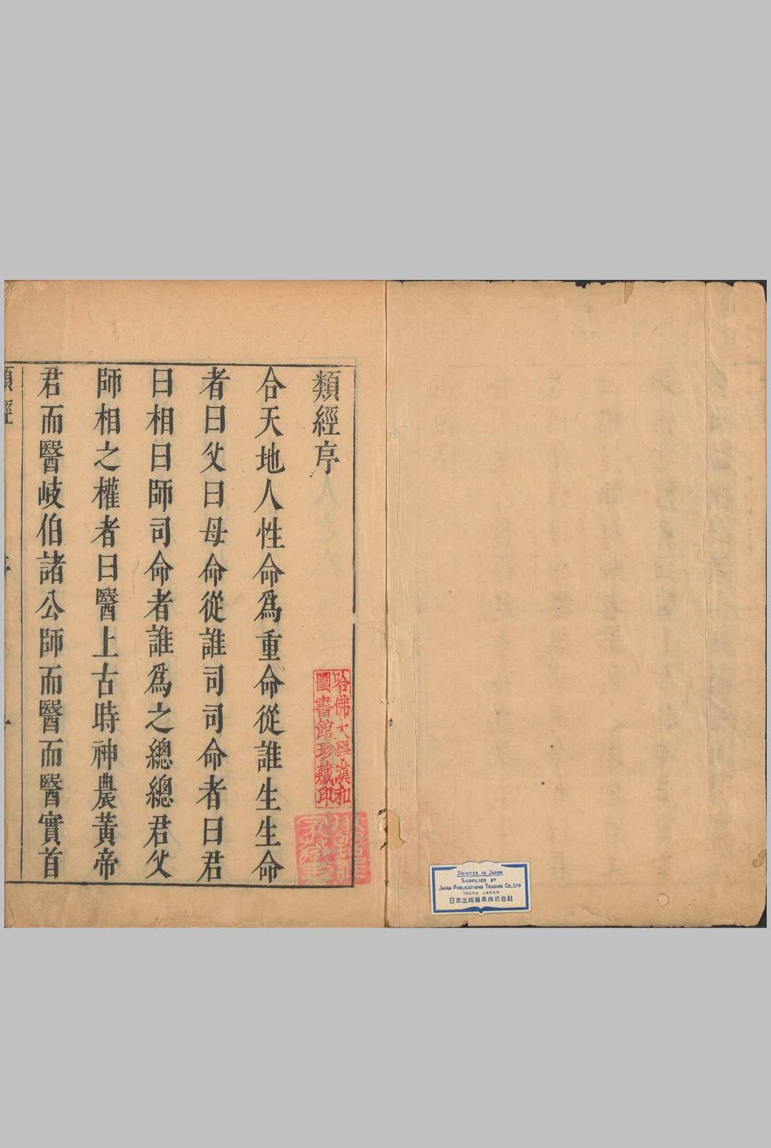类经.总三十二卷.图翼十一卷.附翼四卷.明.张介宾类注.明天启四年刊本.含内经原目