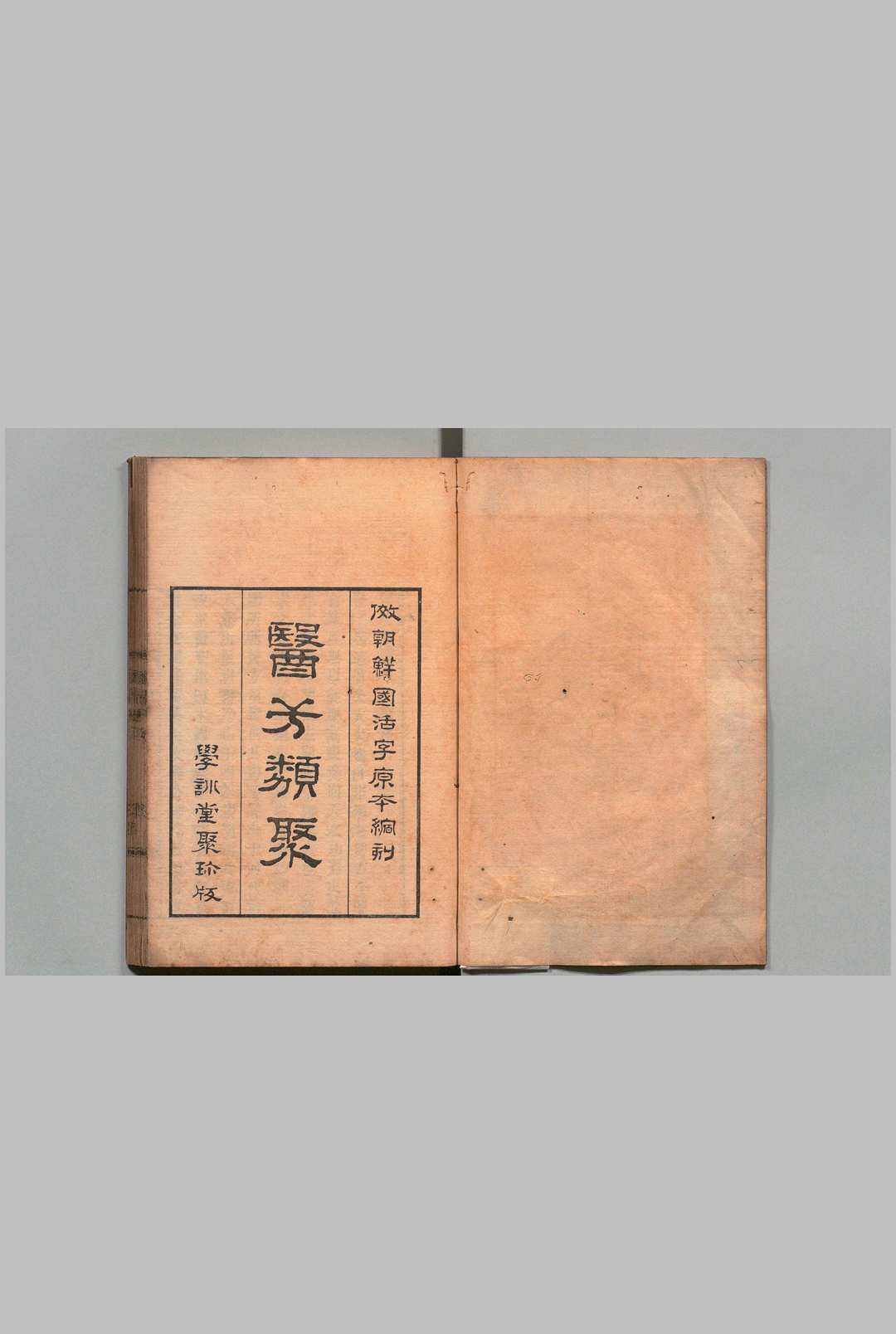 医方类聚 266卷（卷155・156・209・220原欠） 梁诚之（朝鲜）喜多村直宽 刊本（序刊） ,嘉永5年 , 学训堂