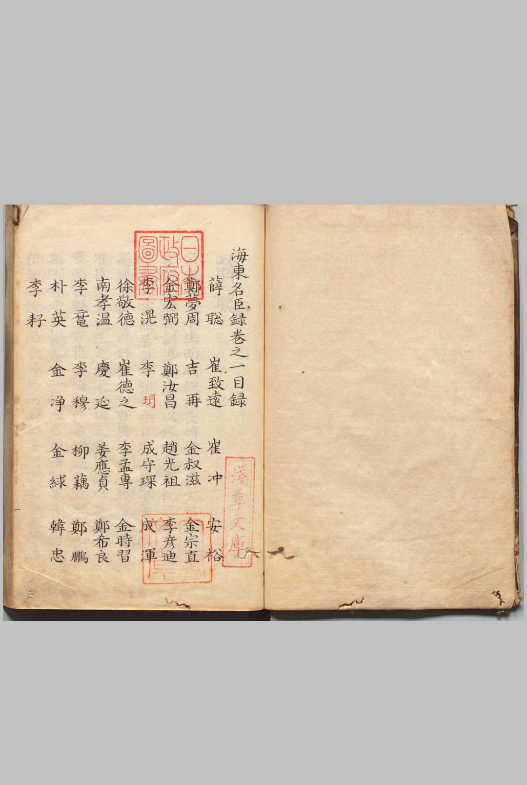 海东名臣录 ９卷 写本 ,文政4年 , 昌平黌