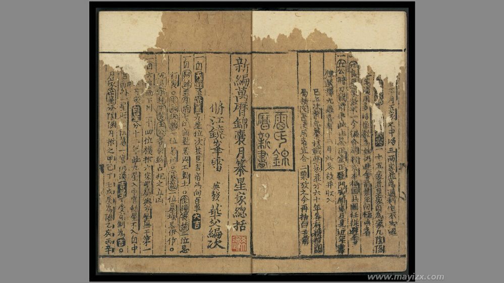 新编万历锦囊星家总括