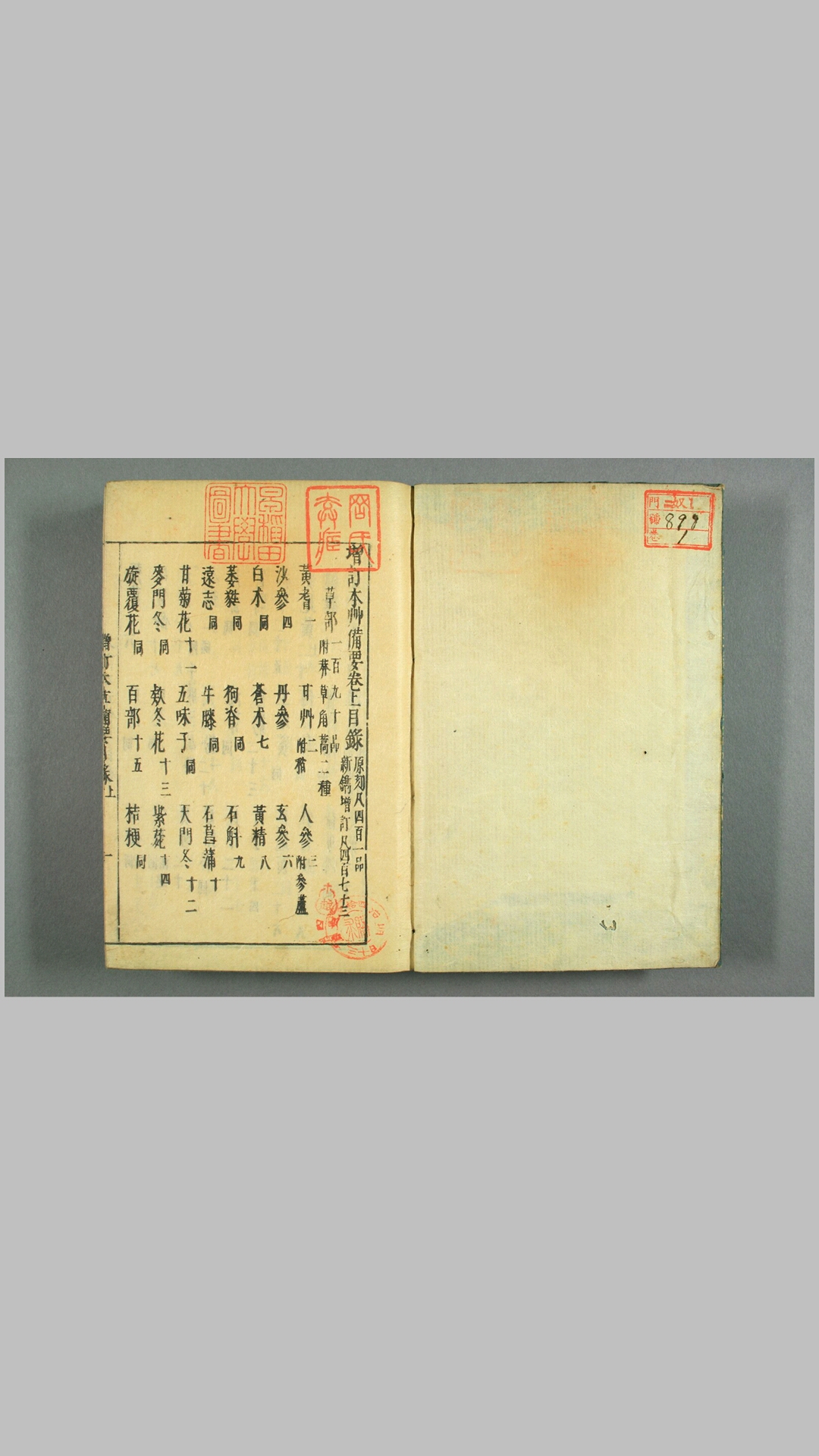 增订本草备要
