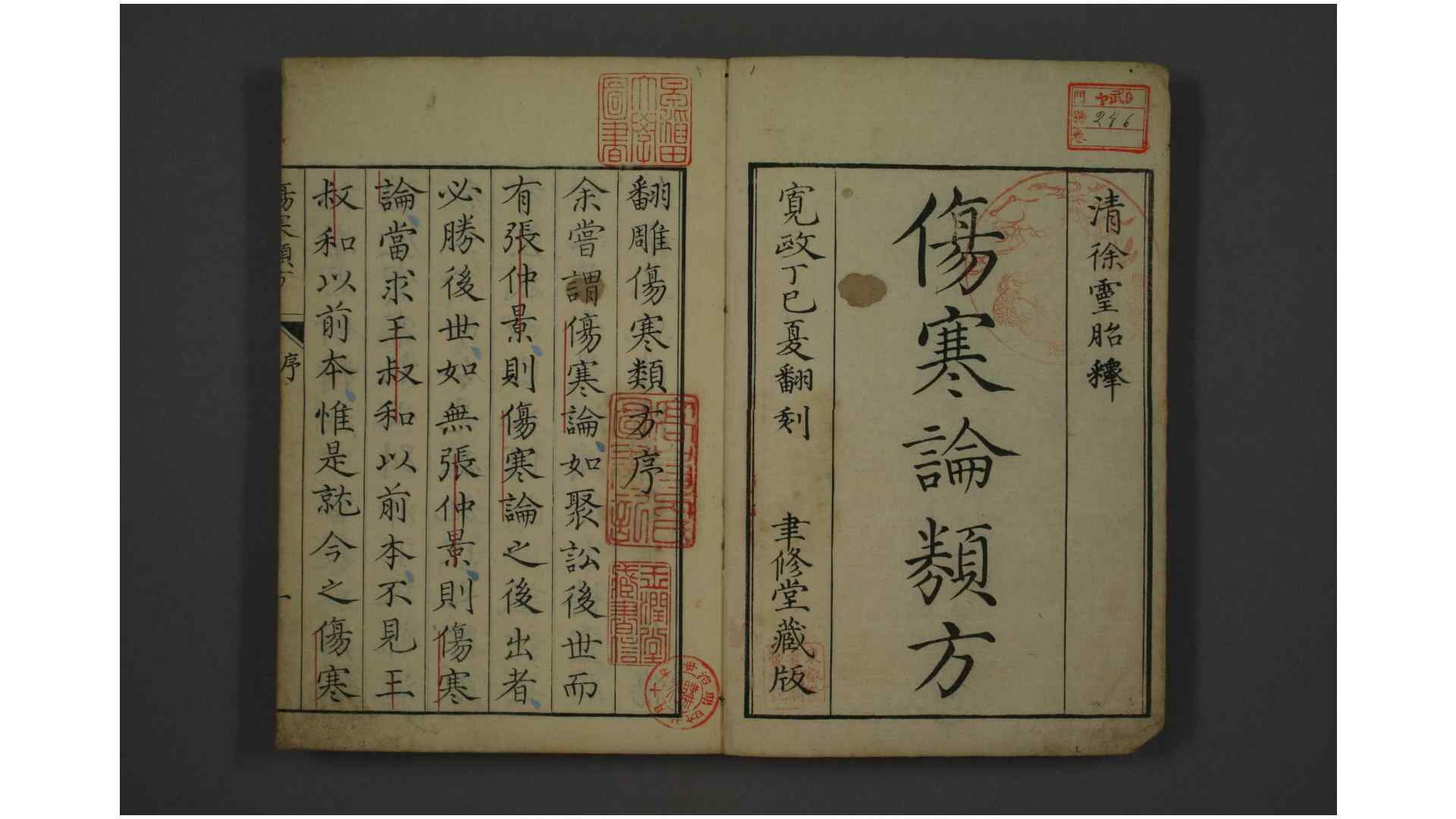 伤寒论类方 徐大椿 编释