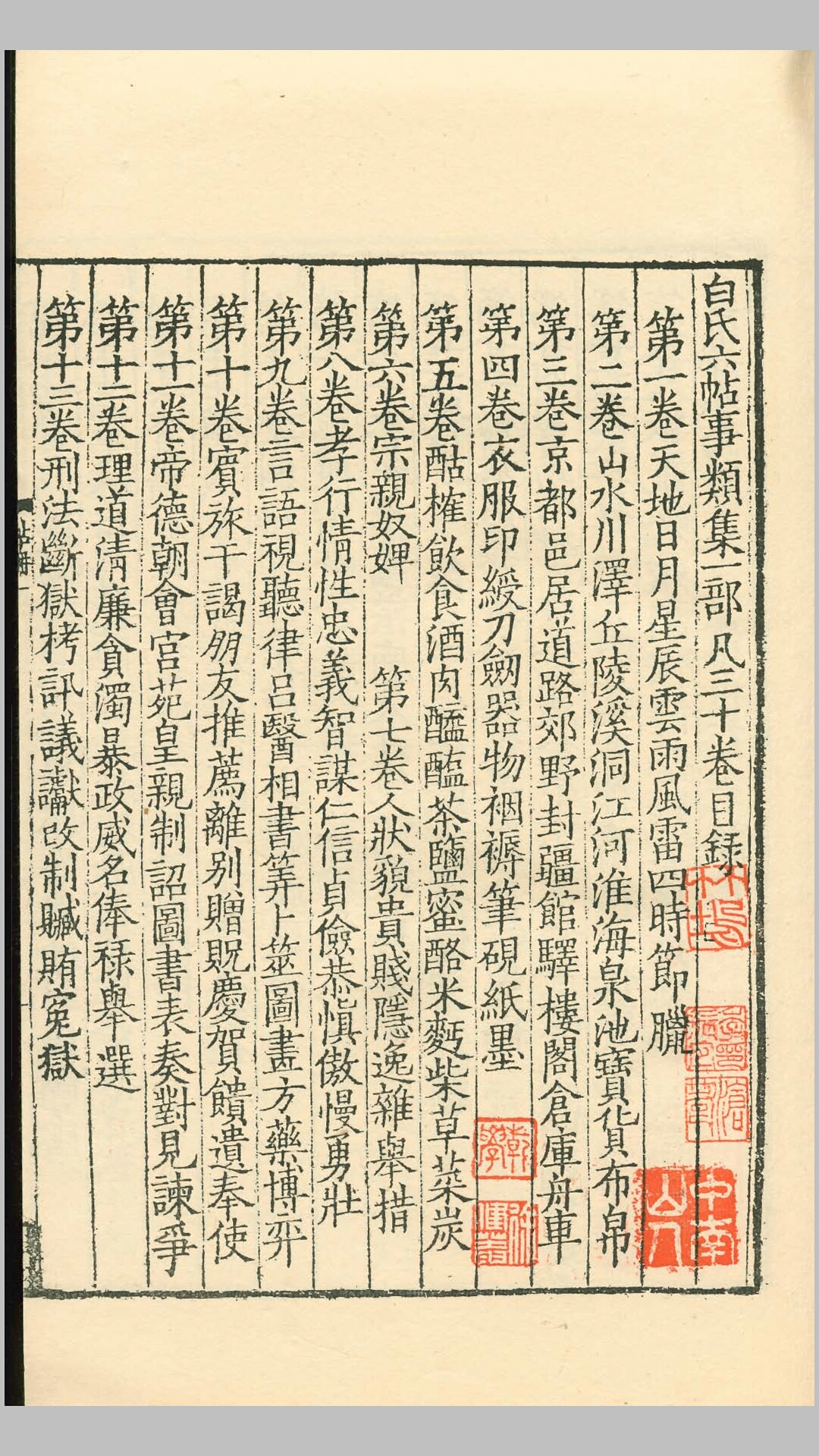白氏六帖事类集