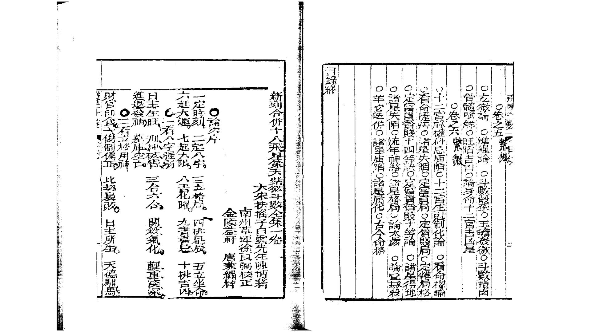 宋 陈搏 《紫微斗数全集》