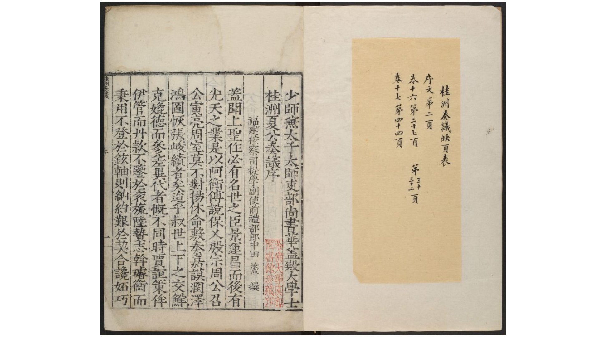 桂洲奏议20卷.明.夏言撰.明嘉靖20年田汝成刊本
