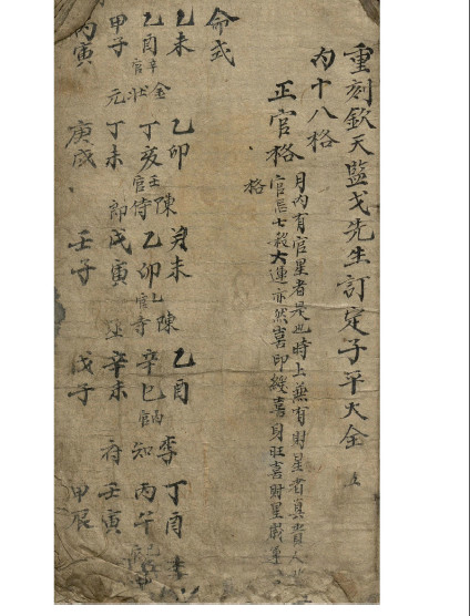 命理秘本重刻钦天监戈先生订定子平大全