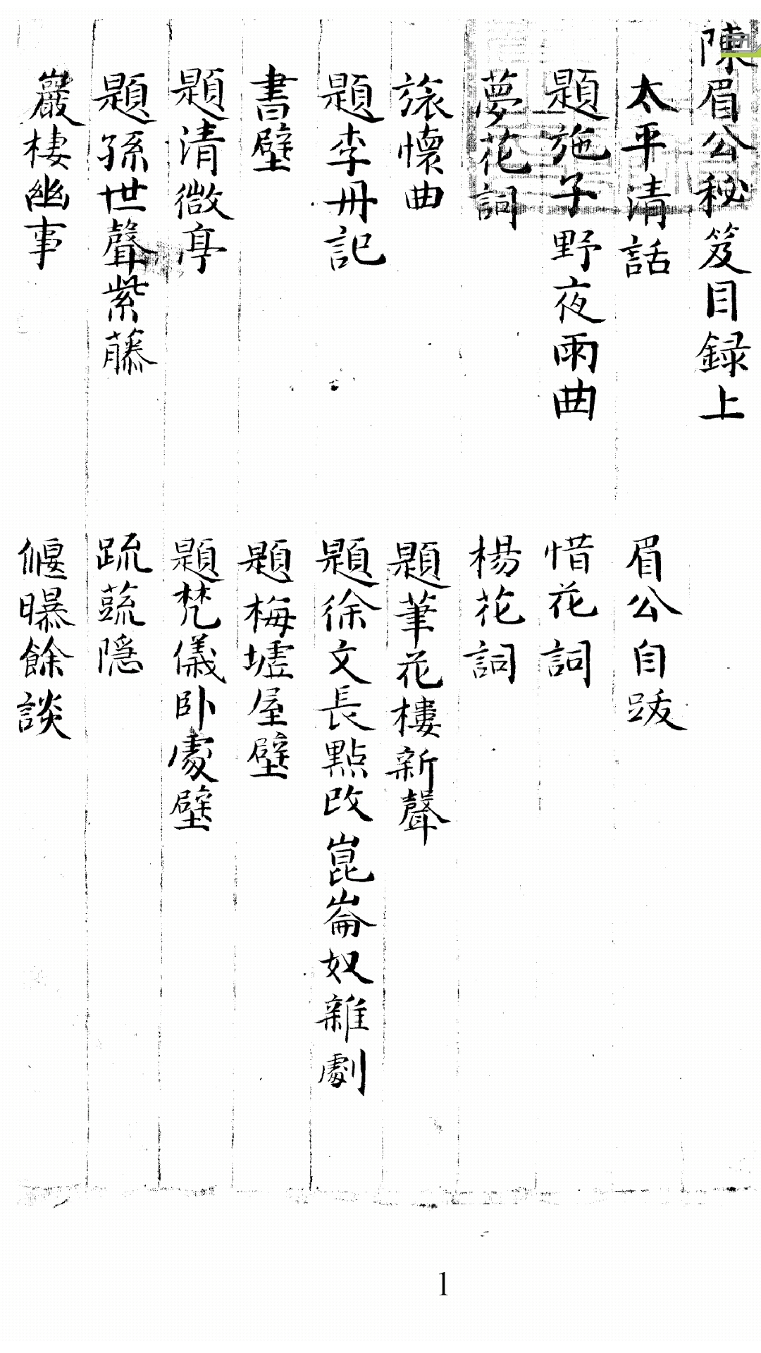 眉