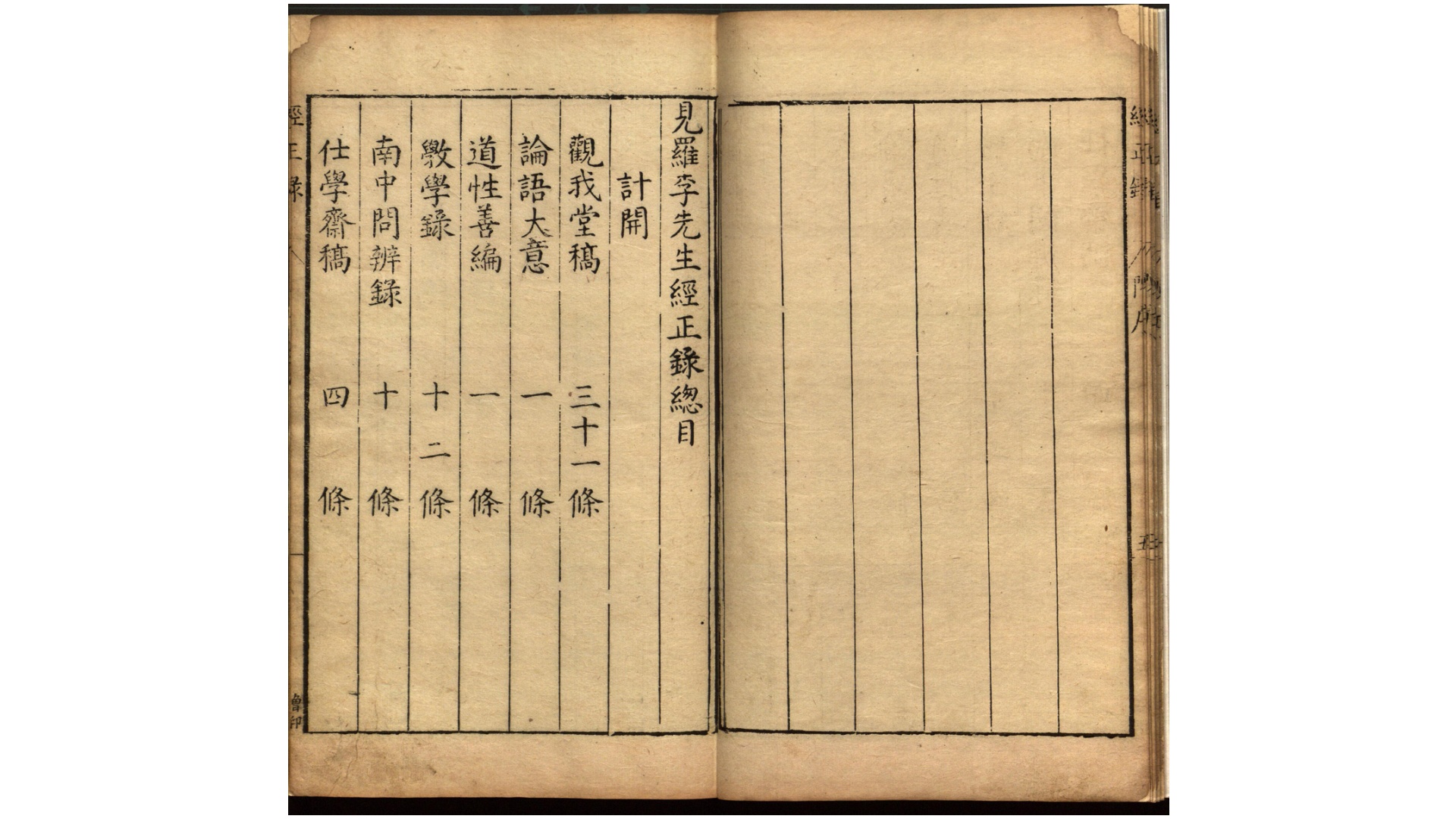 见罗李先生经正录