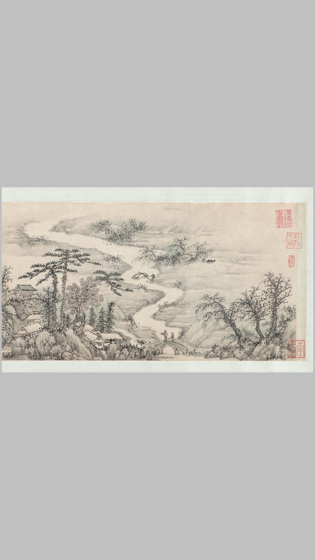 虎丘图卷.明.谢时臣绘.32014×2280像素.高清注释.美国波士顿美术馆藏