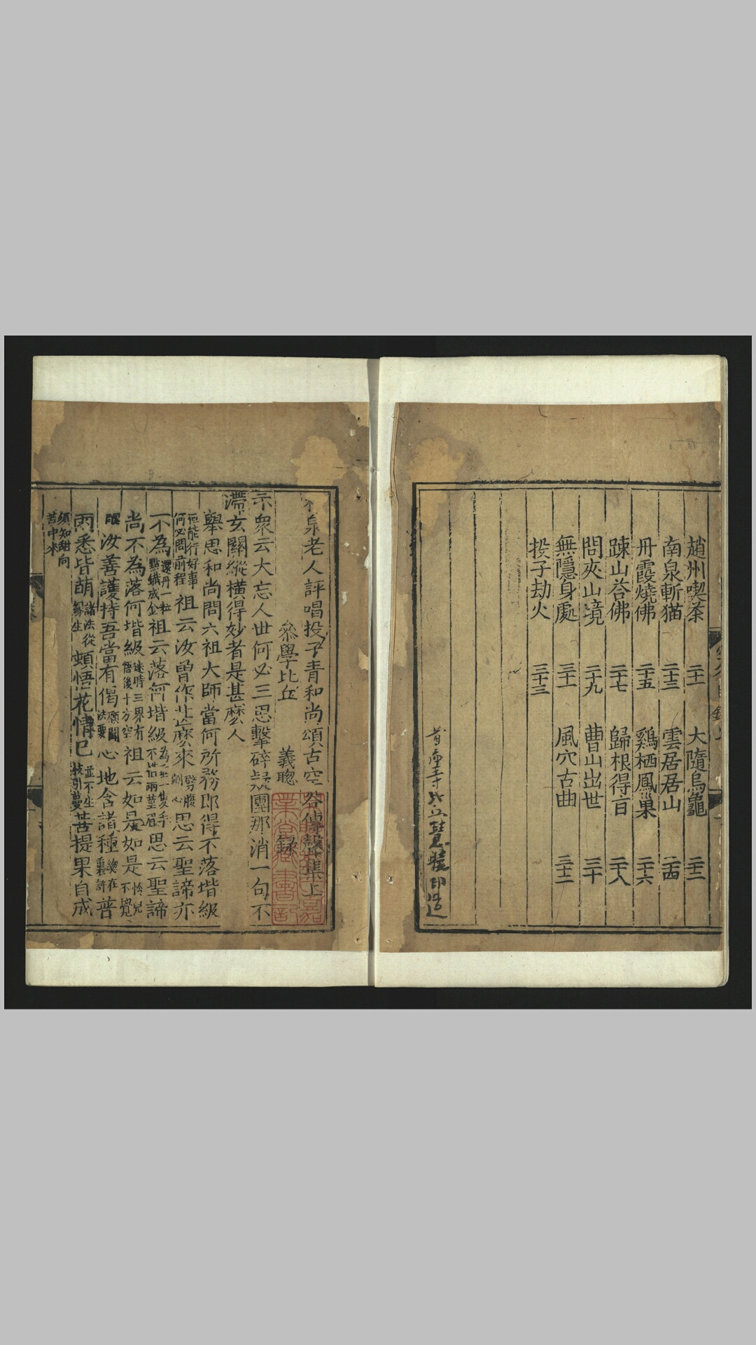 林泉老人评唱投子青和尚颂古空谷传声集3卷.宋.释义青辑.元.释从伦评唱.明刊本