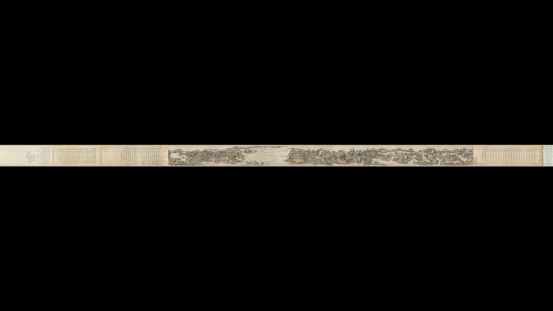 清 王原祁 辋川图卷(全卷)纸本35.6×545.5