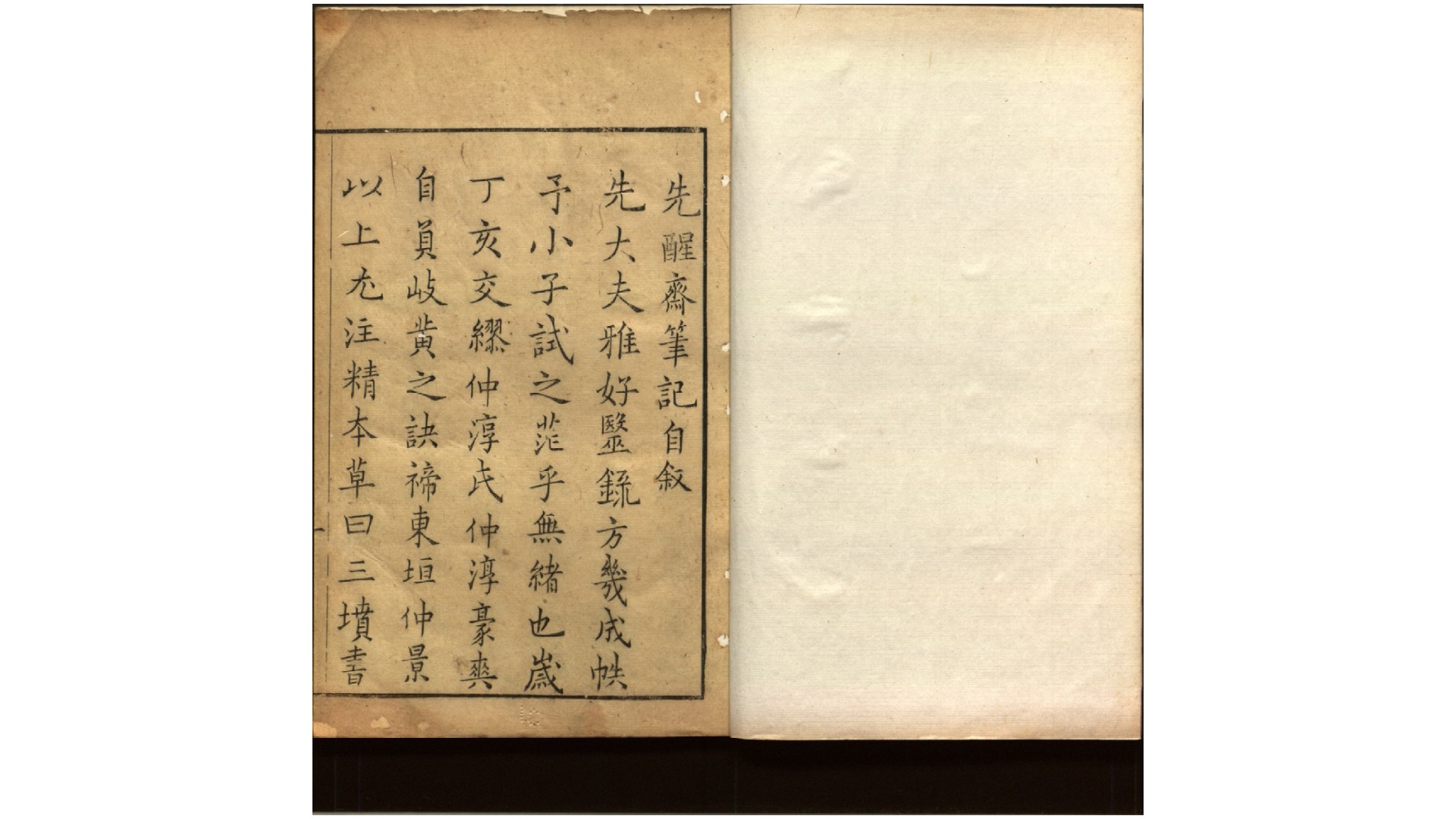 先醒斋笔记4卷.明.丁元荐辑.明万历间刊本