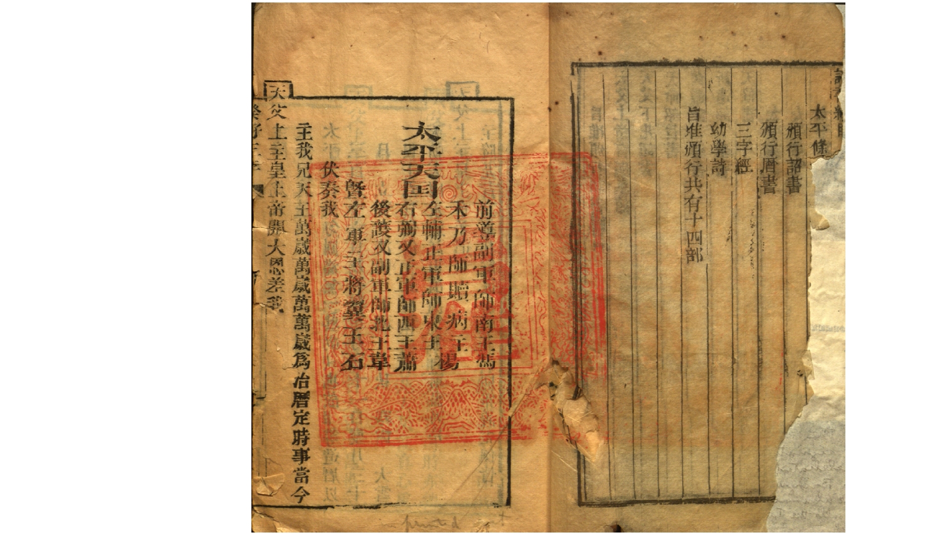 太平天国癸好三年新历.不知撰人.太平天国癸好3年（1853）刊本