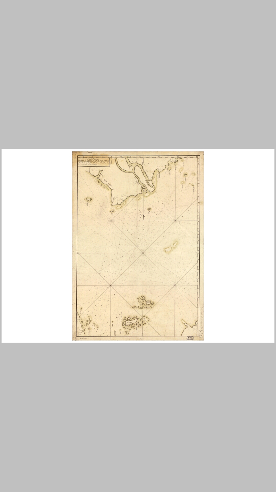1771Carta plana que contiene la navegacn