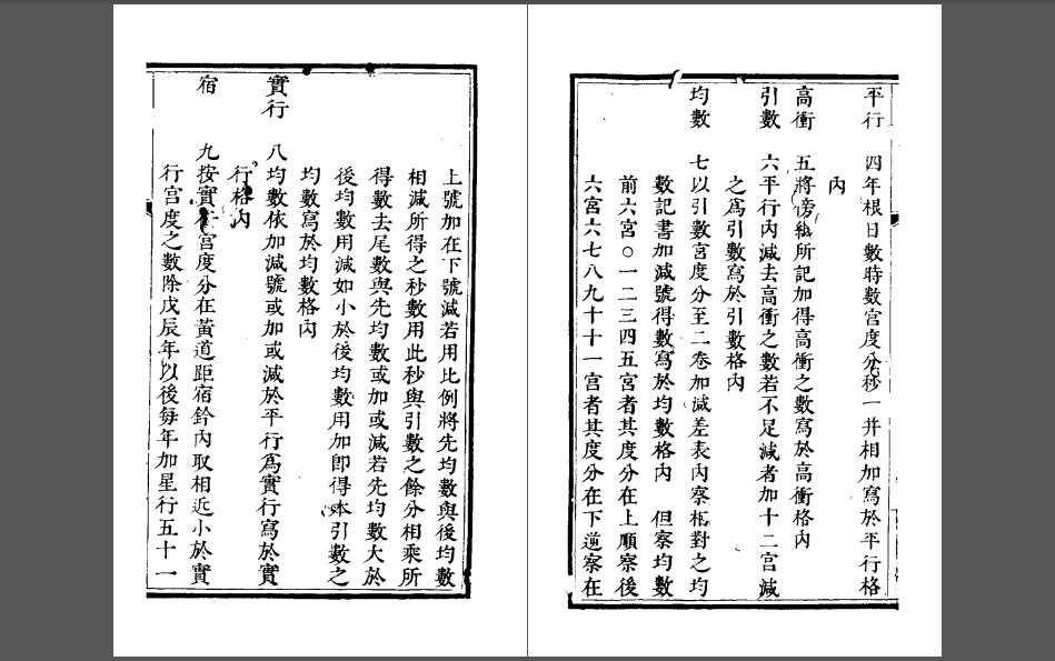 算七政交食凌犯法 古籍