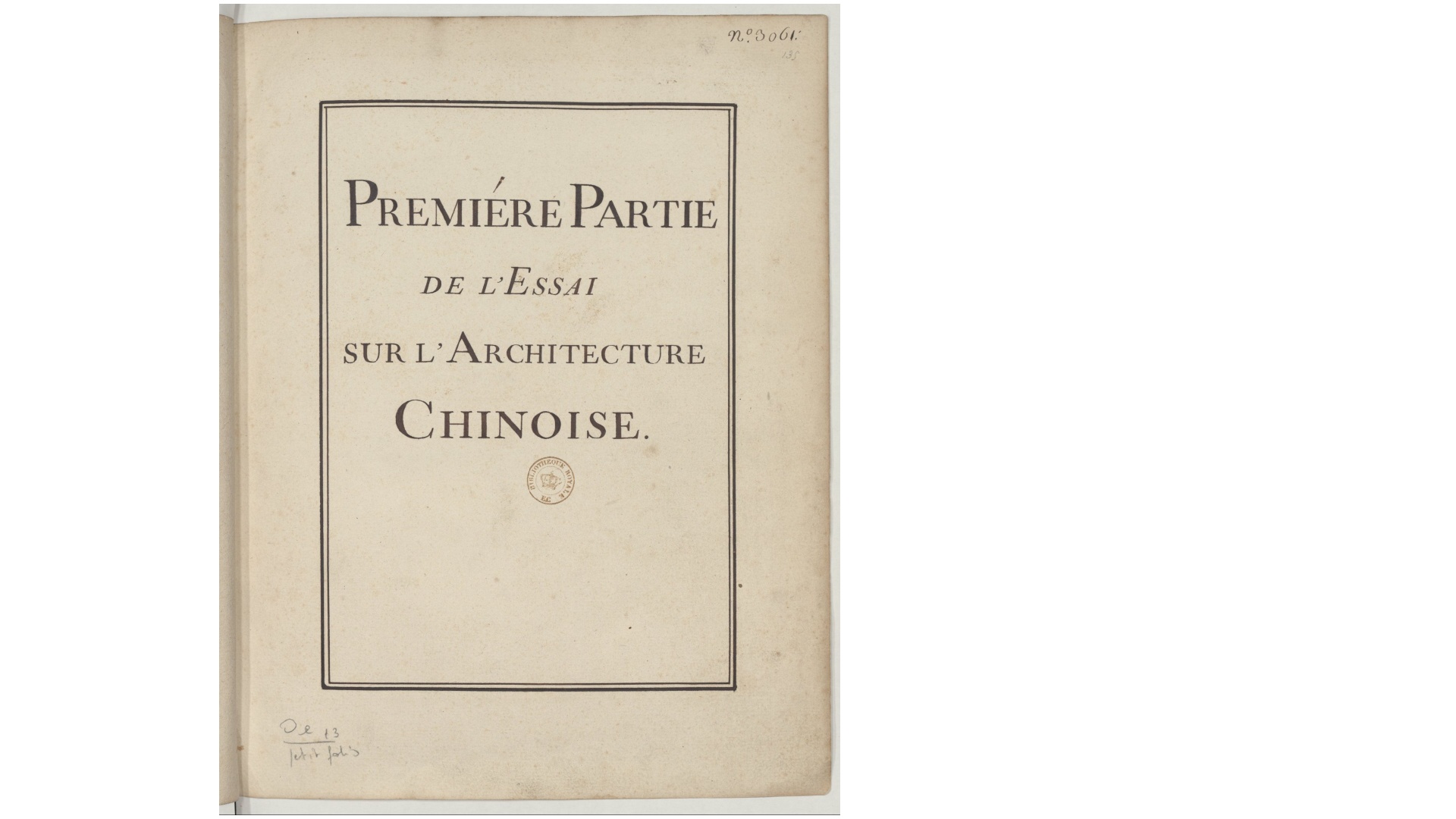 中国建筑彩绘笔记.工具与样式.Essai sur l’architecture chinoise.2册.18世纪